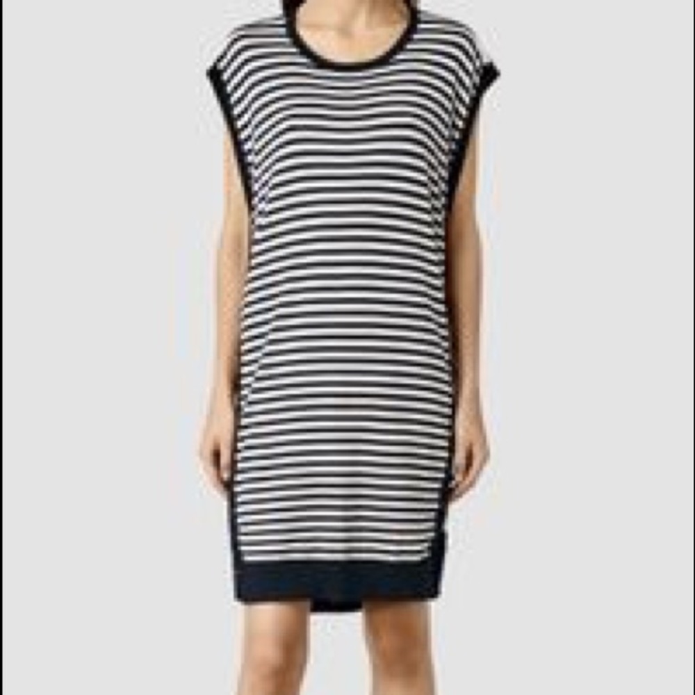 All Saints Alna striped dress L.